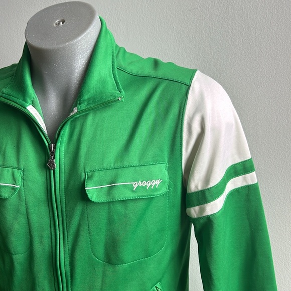 Y2K Groggy Zip Up Sweater Small - Picture 9 of 10